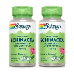 Solaray Echinacea Purpurea Angustifolia Duplo, 2 x 100 cápsulas veganas