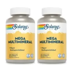 Solaray Mega Multi Mineral Duplo, 2 x 120 cápsulas