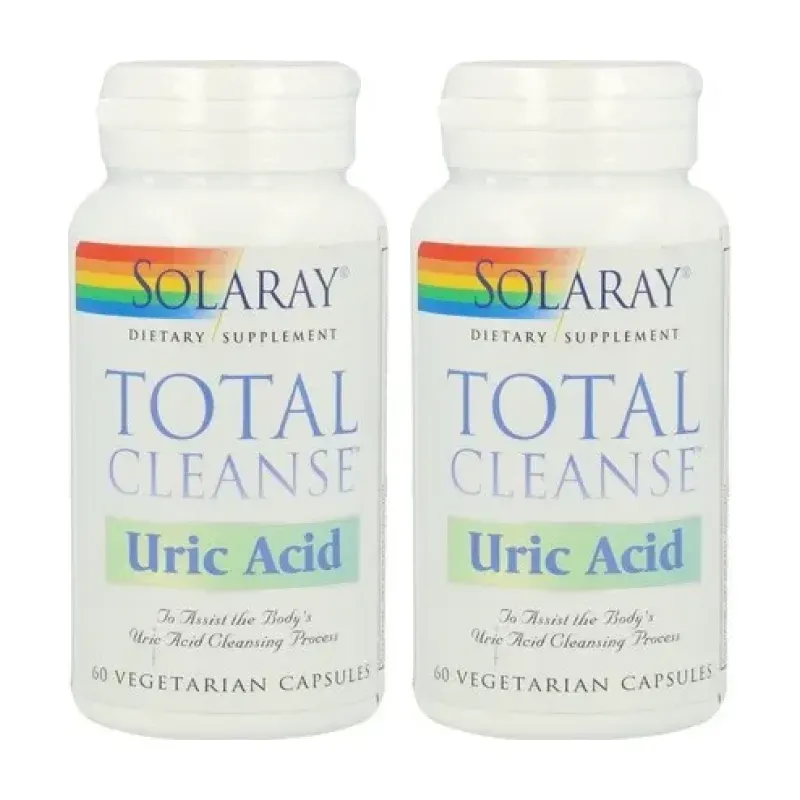 Solaray Total Cleanse Uric Acid Duplo, 2 x 60 vegcaps | Farmacia Barata