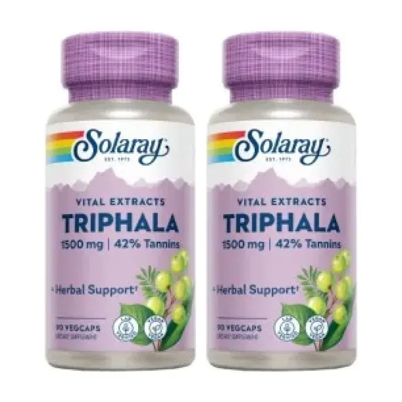 Solaray Triphala 500 mg Duplo, 2 x 90 cápsulas vegetales | Farmacia Barata Solaray Triphala 500 mg Duplo, 2 x 90 cápsulas vegetales | Farmacia Barata