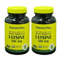 Nature’s plus l-lisina 500 mg Duplo, 2 x 90 caps.