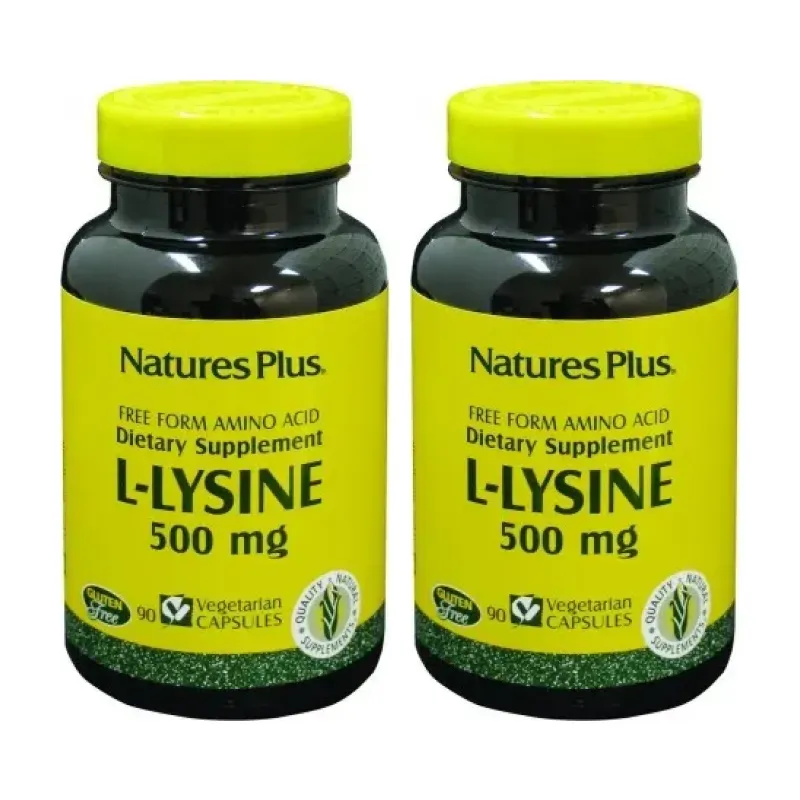 Nature’s plus l-lisina 500 mg Duplo, 2 x 90 caps. | Farmacia Barata
