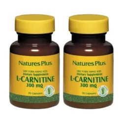 Nature’s plus l-carnitina 300 mg Duplo, 2 x 30 caps.