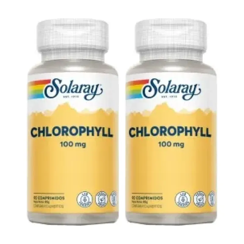 Solaray Chlorophyll Duplo, 2 x 90 comprimidos | Farmacia Barata