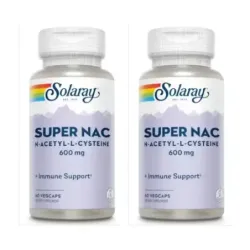 Solaray Super Nac 600mg Duplo, 2 x 60 cápsulas