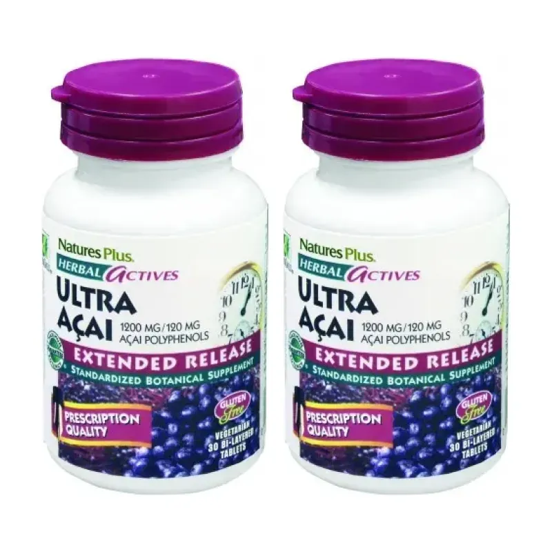 Nature’s plus ultra açai Duplo, 2 x 30 comp. | Farmacia Barata