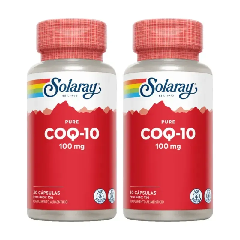 Solaray Ubiquinol CoQ10 100 mg Duplo, 2 x 30 Perlas | Farmacia Barata