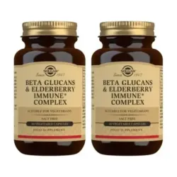 Solgar Beta Glucanos Inmune Complex con Sauco Duplo, 2 x 60 caps. veg.