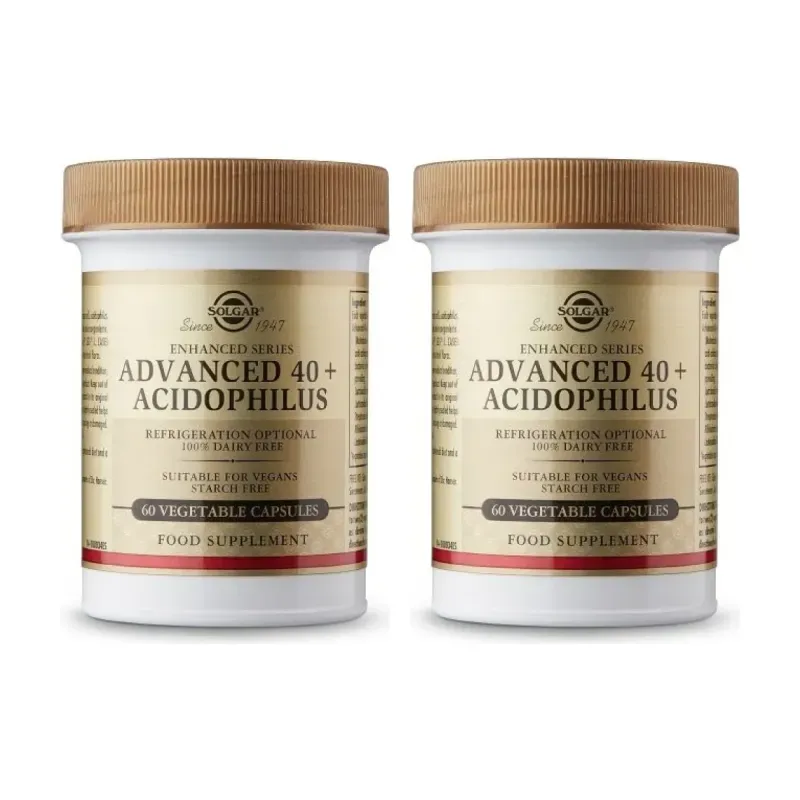 Solgar Advanced 40+ Acidophilus Duplo, 2 x 60 Caps. | Farmacia Barata Solgar Advanced 40+ Acidophilus Duplo, 2 x 60 Caps. | Farmacia Barata