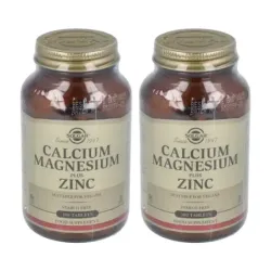 Solgar Calcium Magnesium Plus Zinc Duplo, 2 x 100 Comp.