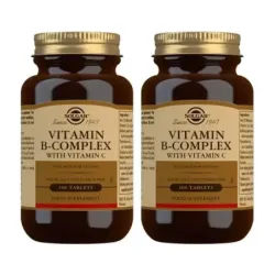 Solgar B – Complex con Vit C Duplo, 2 x (100) Comprimidos.
