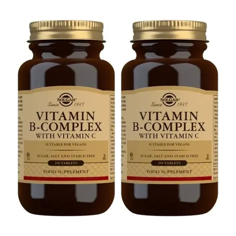 Solgar B – Complex con Vit C Duplo, 2 x 250 Comprimidos. | Farmacia Barata Solgar B – Complex con Vit C Duplo, 2 x 250 Comprimidos. | Farmacia Barata