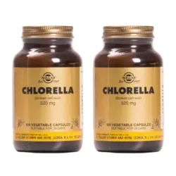Solgar Chlorella 520 mg Duplo, 2 x 100 cápsulas