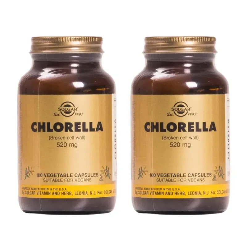 Solgar Chlorella 520 mg Duplo, 2 x 100 cápsulas | Farmacia Barata Solgar Chlorella 520 mg Duplo, 2 x 100 cápsulas | Farmacia Barata