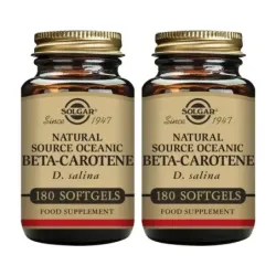 Solgar Beta Caroteno 100% Natural 7mg Duplo, 2 x 180 Perlas