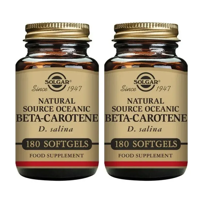 Solgar Beta Caroteno 100% Natural 7mg Duplo, 2 x 180 Perlas | Farmacia Barata Solgar Beta Caroteno 100% Natural 7mg Duplo, 2 x 180 Perlas | Farmacia Barata