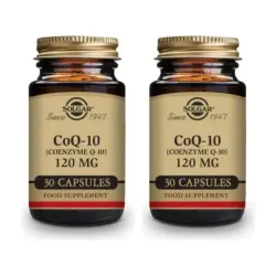 Solgar Coenzima Q-10 120 mg Duplo, 2 x 30 Cápsulas Vegetales.