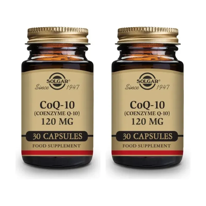Solgar Coenzima Q-10 120 mg Duplo, 2 x 30 Cápsulas Vegetales. | Farmacia Barata Solgar Coenzima Q-10 120 mg Duplo, 2 x 30 Cápsulas Vegetales. | Farmacia Barata