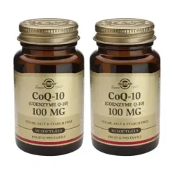 Solgar Coenzima Q-10 100 mg Duplo, 2 x 30 Perlas.