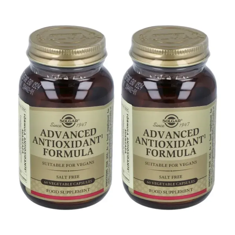 Solgar Antioxidantes Avanzados Duplo, 2 x 60 Vegicaps. | Farmacia Barata Solgar Antioxidantes Avanzados Duplo, 2 x 60 Vegicaps. | Farmacia Barata