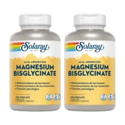 Solaray Magnesium bisglycinate Duplo, 2 x 120 vegicaps