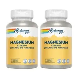 Solaray Magnesium Citrato Duplo, 2 x 90 cápsulas vegetales
