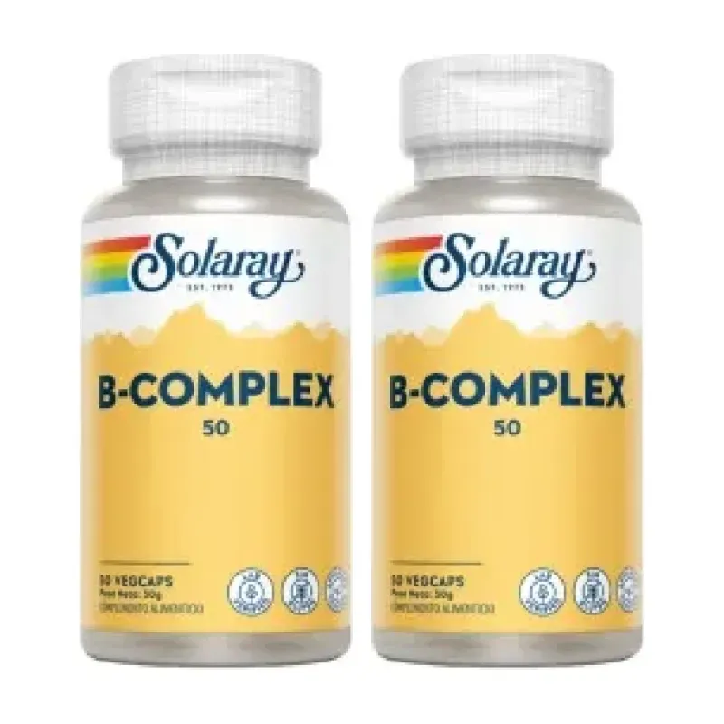 Solaray B-Complex 50 Duplo, 2 x 50 cápsulas | Farmacia Barata Solaray B-Complex 50 Duplo, 2 x 50 cápsulas | Farmacia Barata