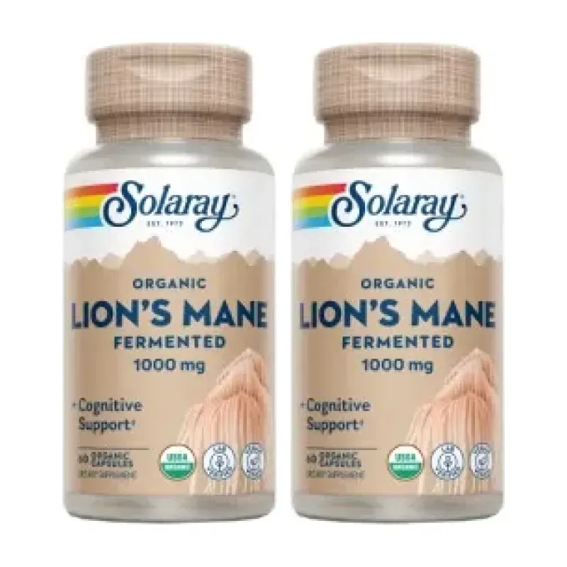 Solaray Melena de León 1000 mg Duplo, 2 x 60 cápsulas vegetales | Farmacia Barata Solaray Melena de León 1000 mg Duplo, 2 x 60 cápsulas vegetales | Farmacia Barata