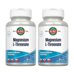 Solaray L-Threonate Magnesium Duplo, 2 x 60 comprimidos