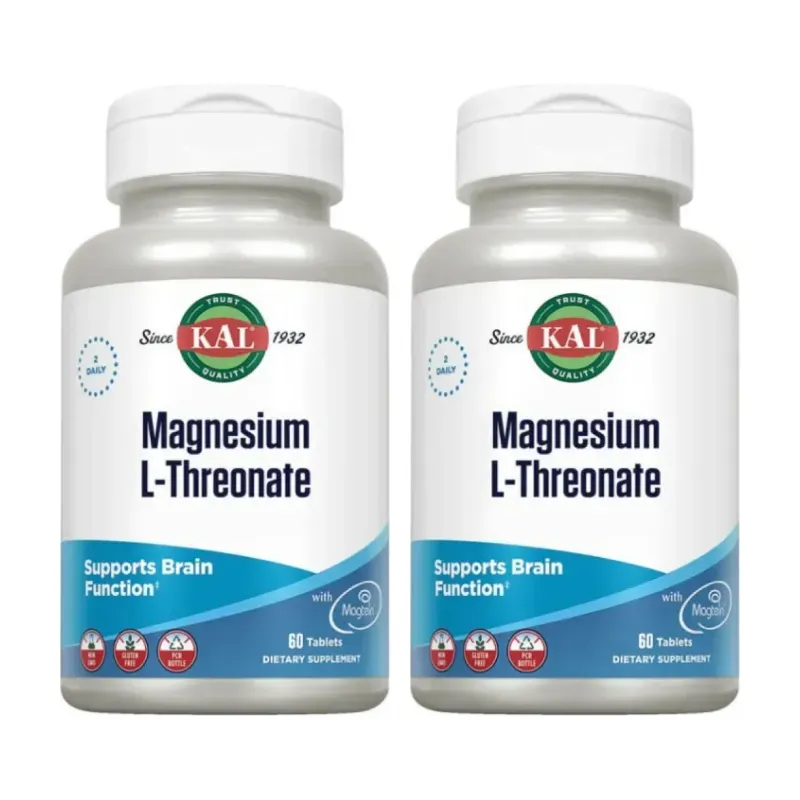 Solaray L-Threonate Magnesium Duplo, 2 x 60 comprimidos | Farmacia Barata Solaray L-Threonate Magnesium Duplo, 2 x 60 comprimidos | Farmacia Barata