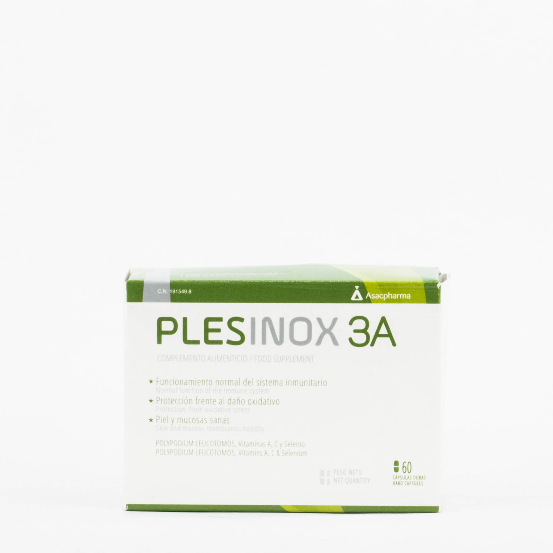 ASACPHARMA PLESINOX, 60 COMPRIMIDOS.