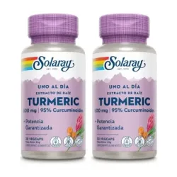 Solaray Super turmeric one daily Duplo, 2 x 30 cápsulas vegetales