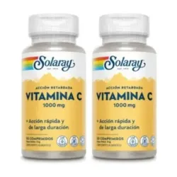 Solaray Small Vit. C 1000 mg A/R Duplo, 2 x 30 comprimidos