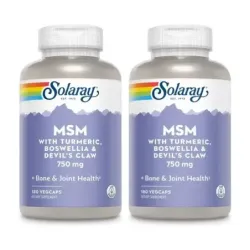 Solaray MSM & Glucosamine Duplo, 2 x 180 cápsulas veganas
