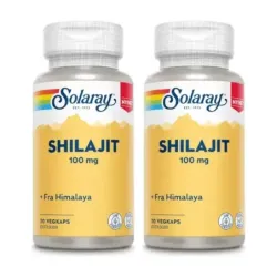 Solaray Shilajit 100mg Duplo, 2 x 30 vegcaps