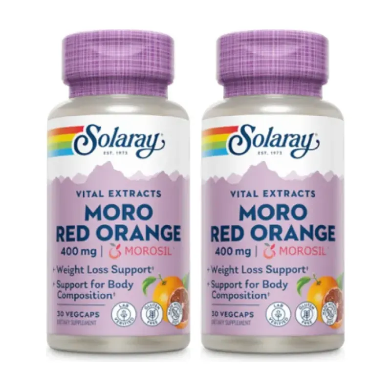 Solaray Moro Red Orange 400mg Duplo, 2 x 30 vegcaps | Farmacia Barata
