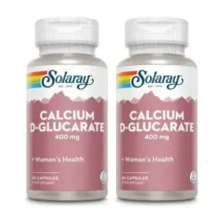 Solaray D-Glucarate 400mg Duplo, 2 x 60 capsulas