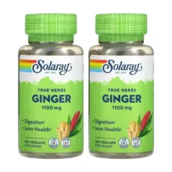 Solaray Ginger Root 550mg Duplo, 2 x 100 vegcaps