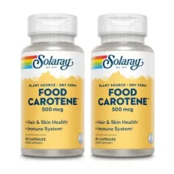 Solaray Food Carotene Duplo, 2 x 30 perlas