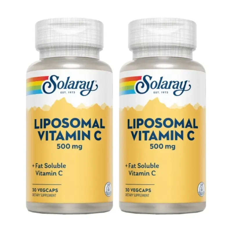 Solaray Small Liposomal Vit C 500 Duplo, 2 x 30 vegcaps | Farmacia Barata Solaray Small Liposomal Vit C 500 Duplo, 2 x 30 vegcaps | Farmacia Barata