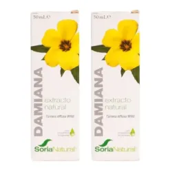 Soria Natural Damiana extracto natural Duplo, 2 x 50ml.