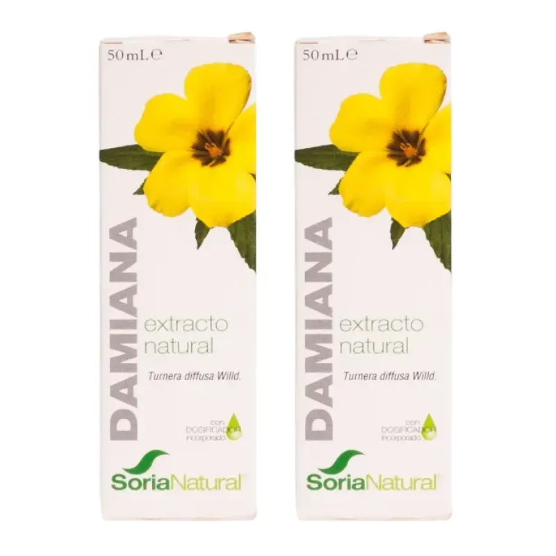 Soria Natural Damiana extracto natural Duplo, 2 x 50ml. | Farmacia Barata Soria Natural Damiana extracto natural Duplo, 2 x 50ml. | Farmacia Barata