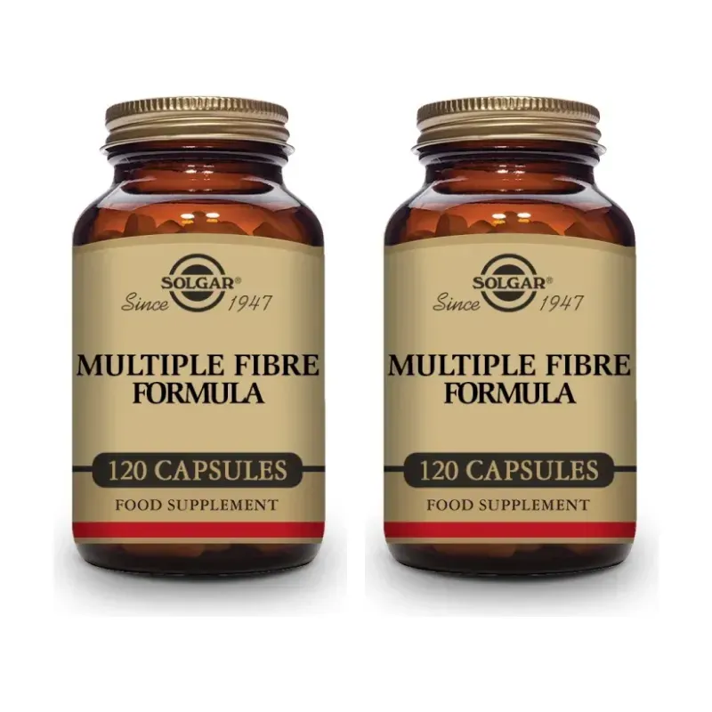 Solgar Fórmula Fibra Múltiple Duplo, 2 x 120 Cápsulas Vegetales. | Farmacia Barata Solgar Fórmula Fibra Múltiple Duplo, 2 x 120 Cápsulas Vegetales. | Farmacia Barata