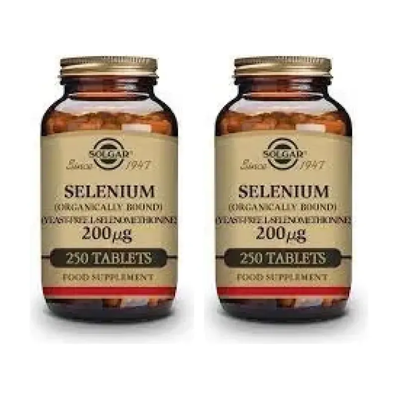 Solgar Selenio 200 mcg Duplo, 2 x 250 Comprimidos. | Farmacia Barata Solgar Selenio 200 mcg Duplo, 2 x 250 Comprimidos. | Farmacia Barata