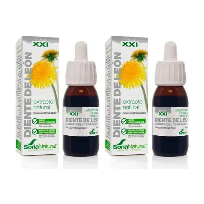 Soria Natural Extracto Diente de León Duplo, 2 x 50ml. | Farmacia Barata