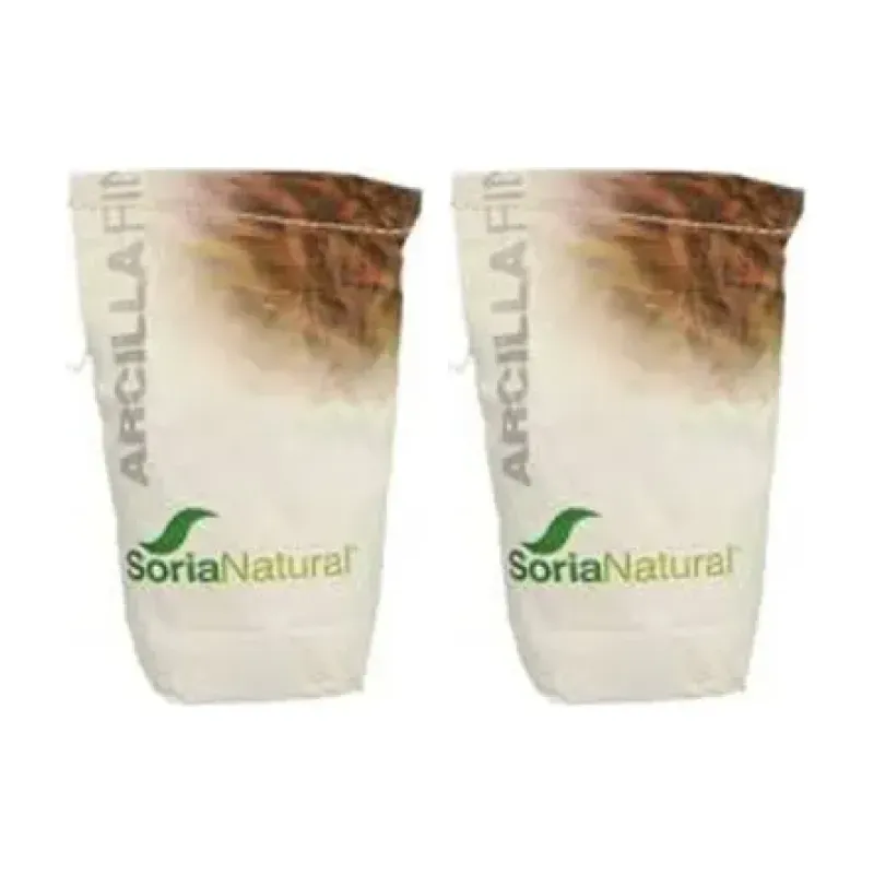 Soria Natural Arcilla Roja Fina Duplo, 2 x 1 kg | Farmacia Barata