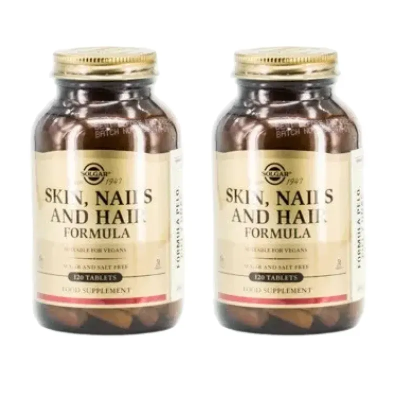 Solgar Skin, Nails & Hair Duplo, 2 x 120 Comp. | Farmacia Barata