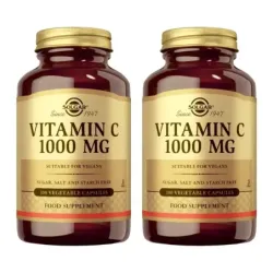 Solgar Vitamina C 1000 mg Duplo, 2 x 100 Cápsulas.