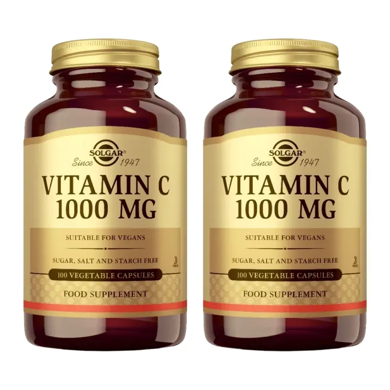 Solgar Vitamina C 1000 mg Duplo, 2 x 100 Cápsulas. | Farmacia Barata Solgar Vitamina C 1000 mg Duplo, 2 x 100 Cápsulas. | Farmacia Barata