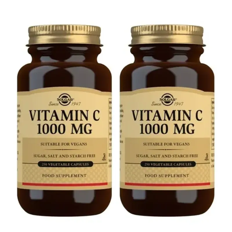 Solgar Vit C 1000 mg Duplo, 2 x 250 Caps. Veg. | Farmacia Barata Solgar Vit C 1000 mg Duplo, 2 x 250 Caps. Veg. | Farmacia Barata